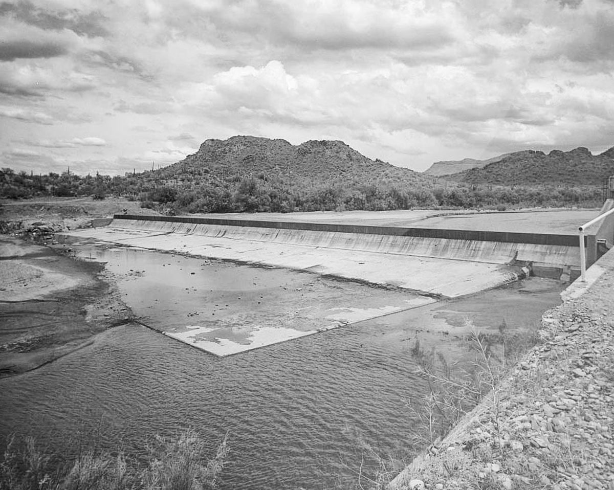 Historic Photo : San Carlos Irrigation Project, Ashurst-Hayden Dam, Gila River, T4S R11E S7, Coolidge, Pinal County, AZ 2 Photograph
