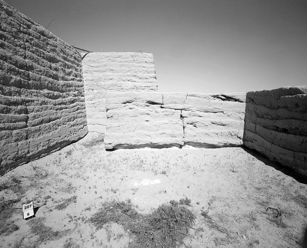 Historic Photo : Edwards Air Force Base, South Base, Rammed Earth Aircraft Dispersal Revetments, Western Shore of Rogers Dry Lake, Boron, Kern County, CA 3 Photograph