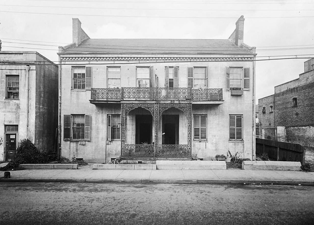 Historic Photo : 308-310 Conti Street (Double House), Mobile, Mobile County, AL 4 Photograph