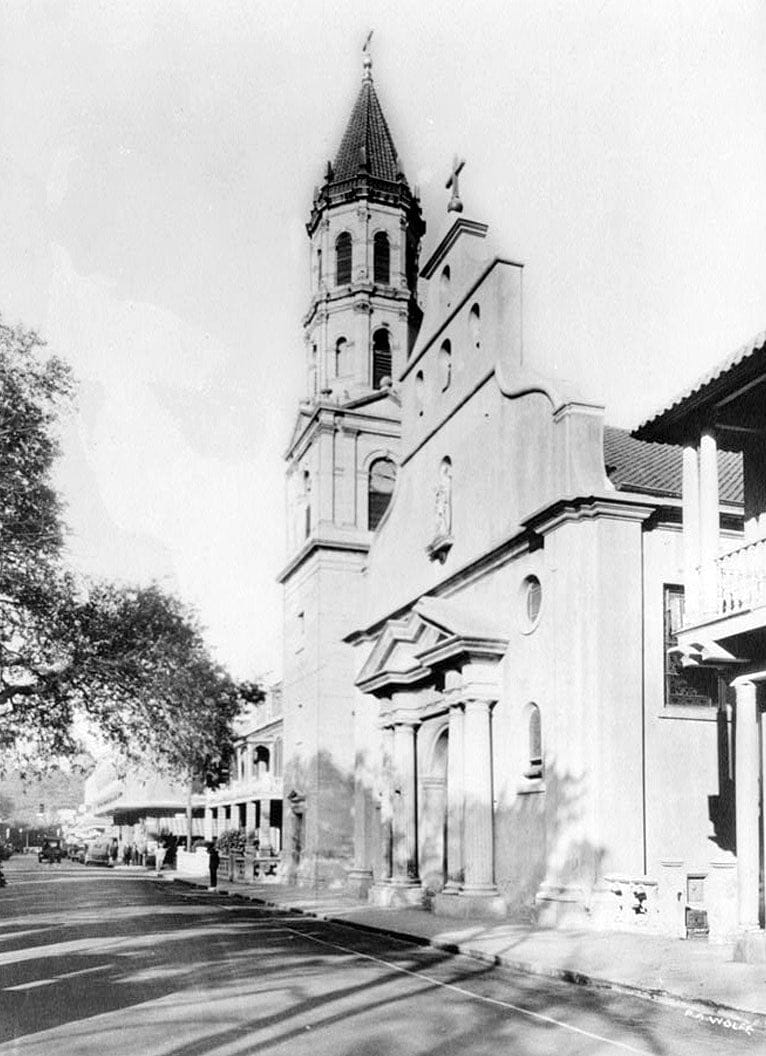 Historic Photo : The Cathedral, St. George & Cathedral Streets, Saint Augustine, St. Johns County, FL 1 Photograph