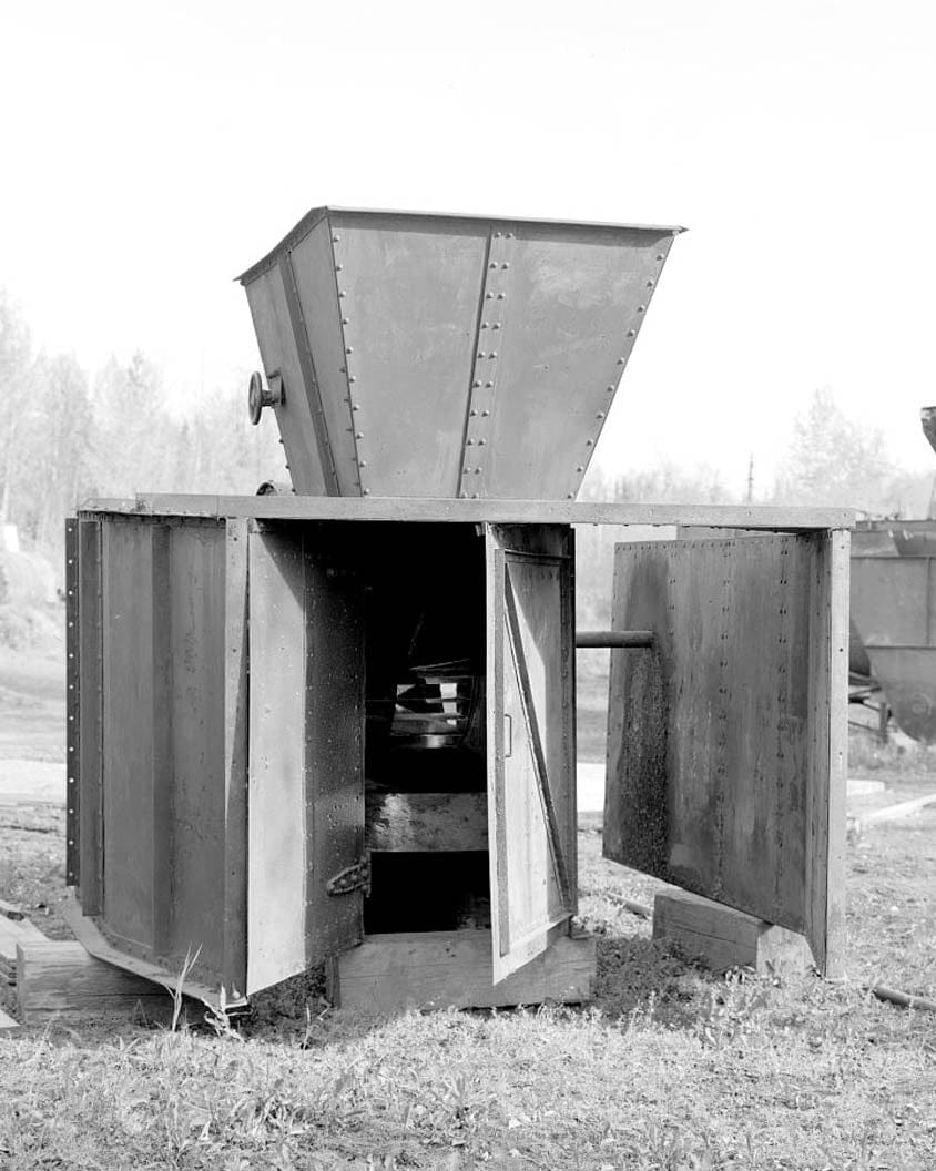Historic Photo : Eska Coal Mine, Jeffery Fan-Blower Unit, Wishbone Hill, Sutton, Matanuska-Susitna Borough, AK 1 Photograph
