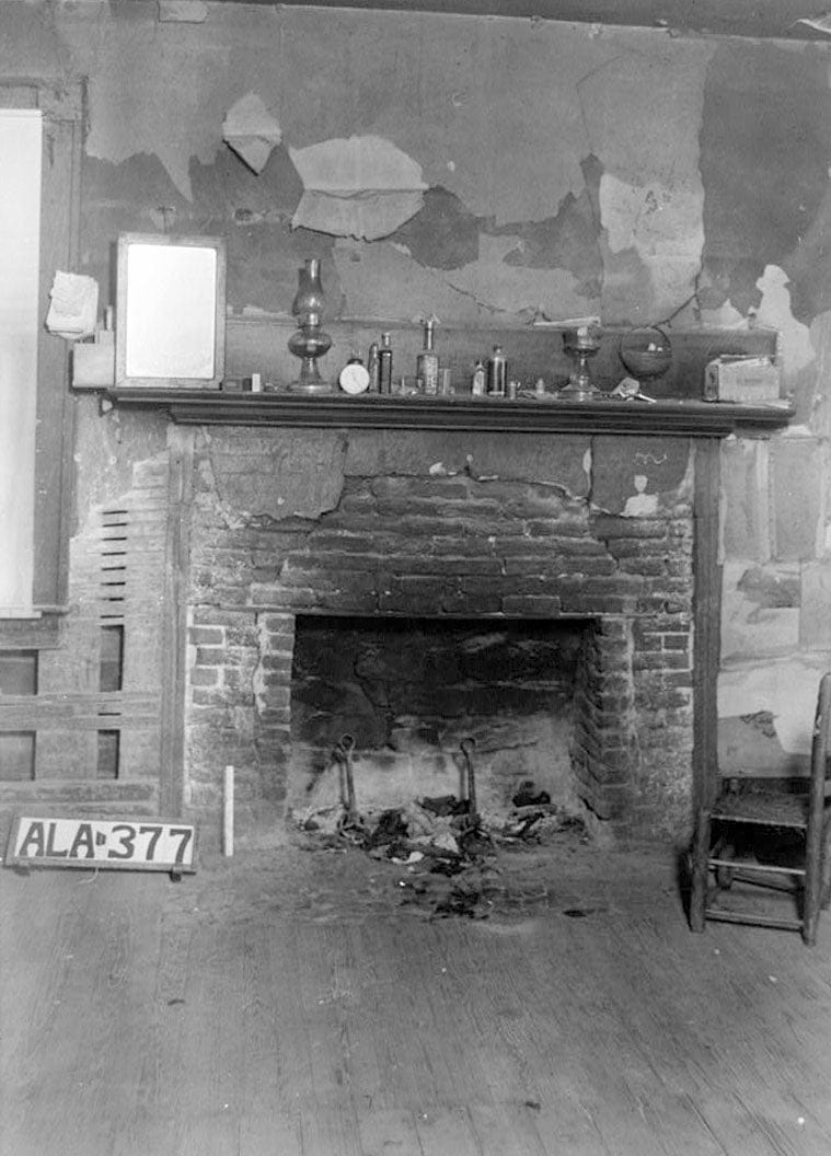 Historic Photo : Taylor-Cunningham House (second), Bellevue Road, Rogersville, Lauderdale County, AL 1 Photograph