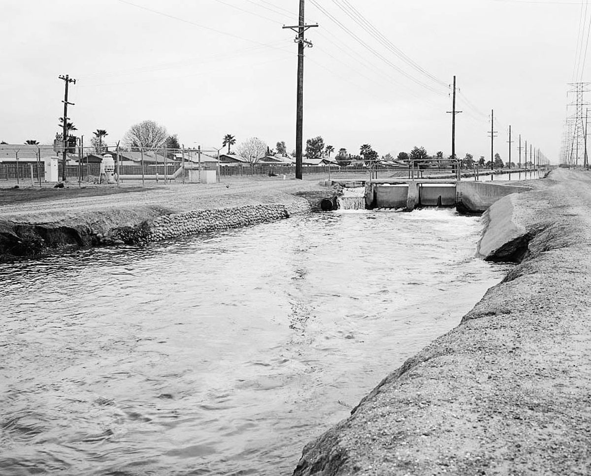 Historic Photo : Western Canal, South side of Salt River between Tempe, Phoenix & Mesa, Mesa, Maricopa County, AZ 4 Photograph