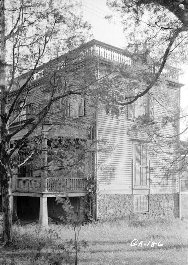 Historic Photo : Terrell-Stone House, Sparta, Hancock County, GA 2 Photograph