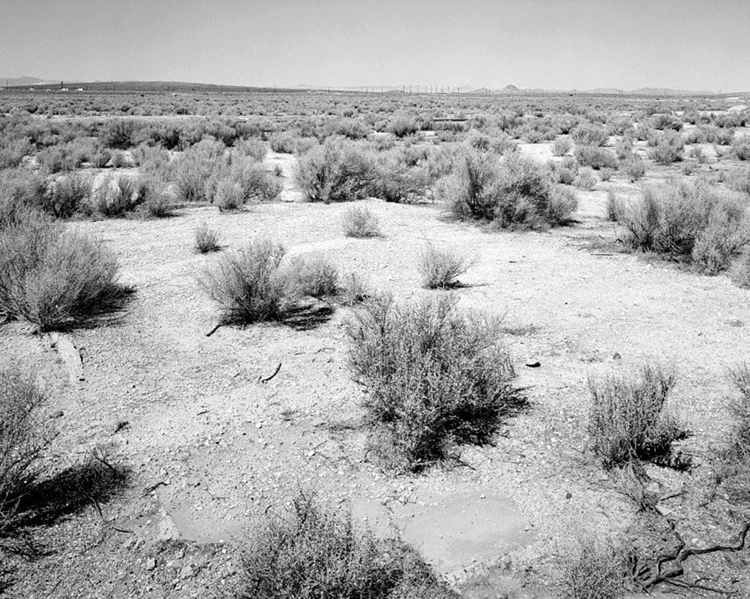 Historic Photo : Edwards Air Force Base, North Base, Lavatory T-14, Near North Base Road & B Street, Boron, Kern County, CA 1 Photograph