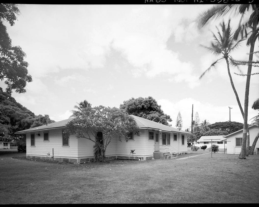 Historic Photo : U.S. Naval Base, Pearl Harbor, Naval Housing Area Pearl City Peninsula, House & Garage, 346 Laniwai Avenue, Pearl City, Honolulu County, HI 3 Photograph