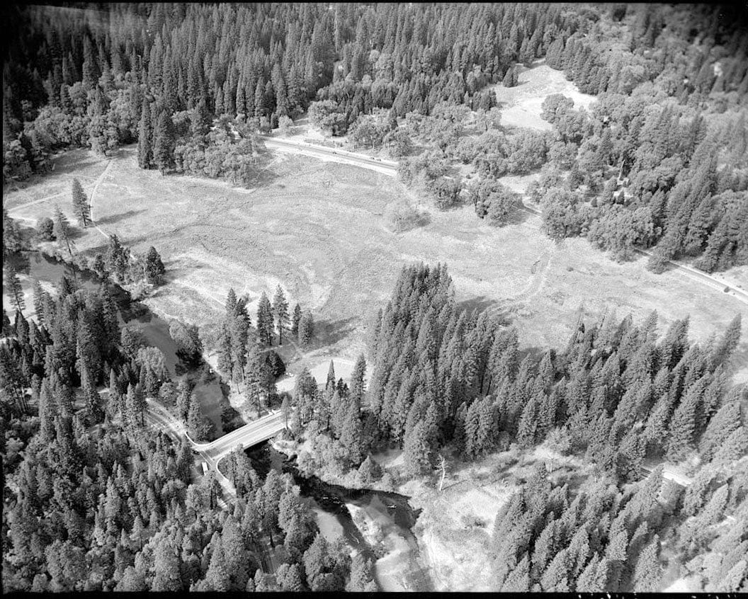 Historic Photo : Yosemite National Park Roads & Bridges, Yosemite Village, Mariposa County, CA 1 Photograph