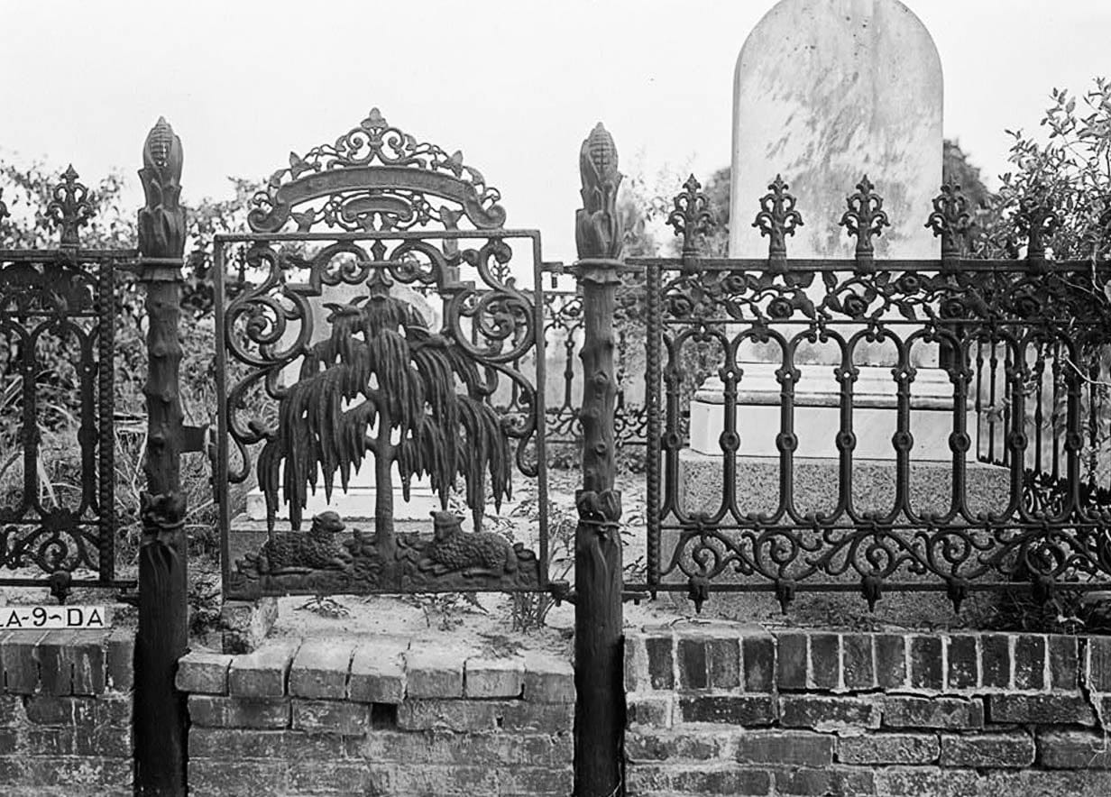 Historic Photo : Magnolia Cemetery (Ironwork), Virginia Street, Mobile, Mobile County, AL 3 Photograph