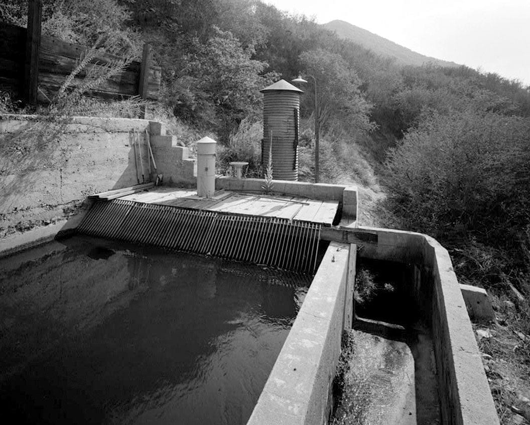 Historic Photo : Santa Ana River Hydroelectric System, SAR-2 Forebay & Penstock, Redlands, San Bernardino County, CA 1 Photograph