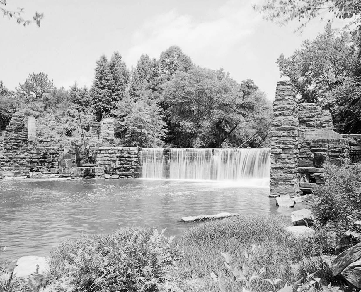 Historic Photo : Boshell's Mill, Lost Creek at Alabama Route 124, 1.7 miles South of Route 78, Townley, Walker County, AL 1 Photograph