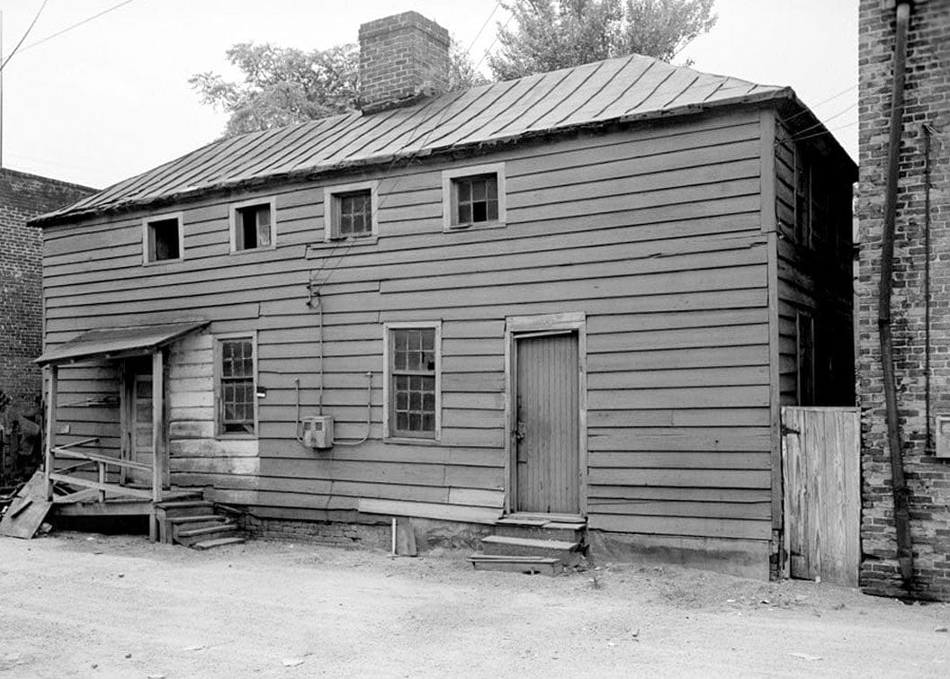Historic Photo : Timothy Bonticou Double House, 419-421 East Broughton Lane (moved to 418-420 State Street), Savannah, Chatham County, GA 3 Photograph