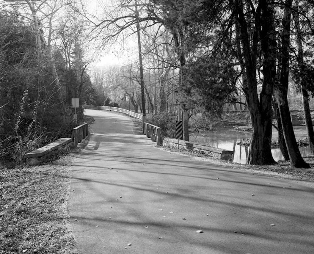 Historic Photo : State Bridge No. 424, Wiggins Mill Road (Road 446) spanning Wiggins Mill Pond Outlet, Townsend, New Castle County, DE 10 Photograph