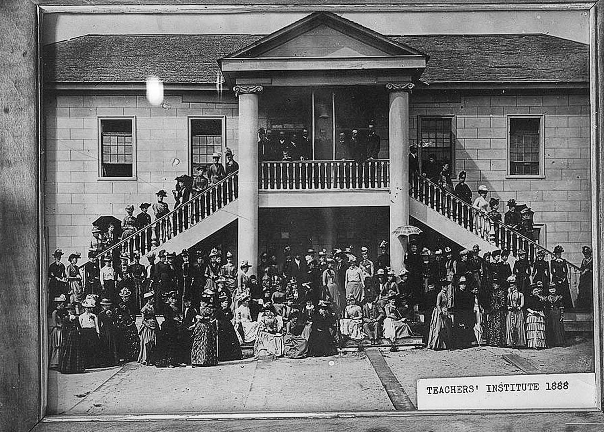 Historic Photo : Colton Hall & Jail, Pacific Street, between Madison & Jefferson Streets, Monterey, Monterey County, CA 2 Photograph