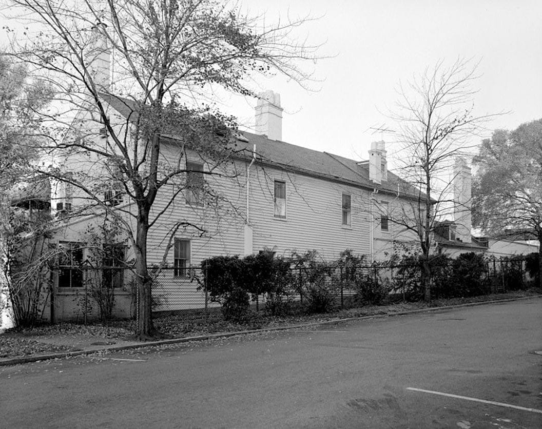 Historic Photo : Navy Yard, Quarters B, East Side of Drill Field, Washington Navy Yard, Washington, District of Columbia, DC 2 Photograph