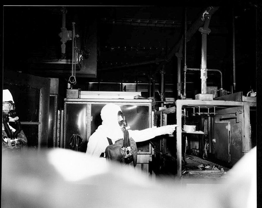 Historic Photo : Rocky Flats Plant, Plutonium Recovery & Fabrication Facility, North-central section of plant, Golden, Jefferson County, CO 1 Photograph