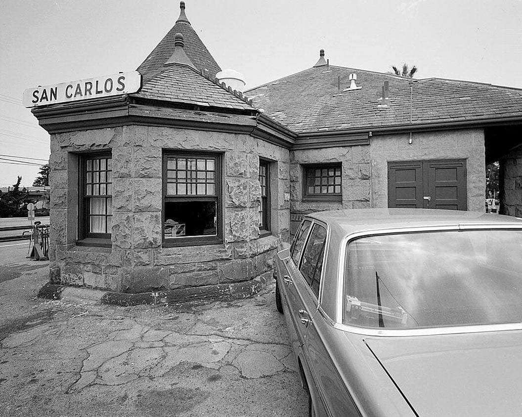 Historic Photo : Southern Pacific Depot, 559 El Camino Real, San Carlos, San Mateo County, CA 3 Photograph