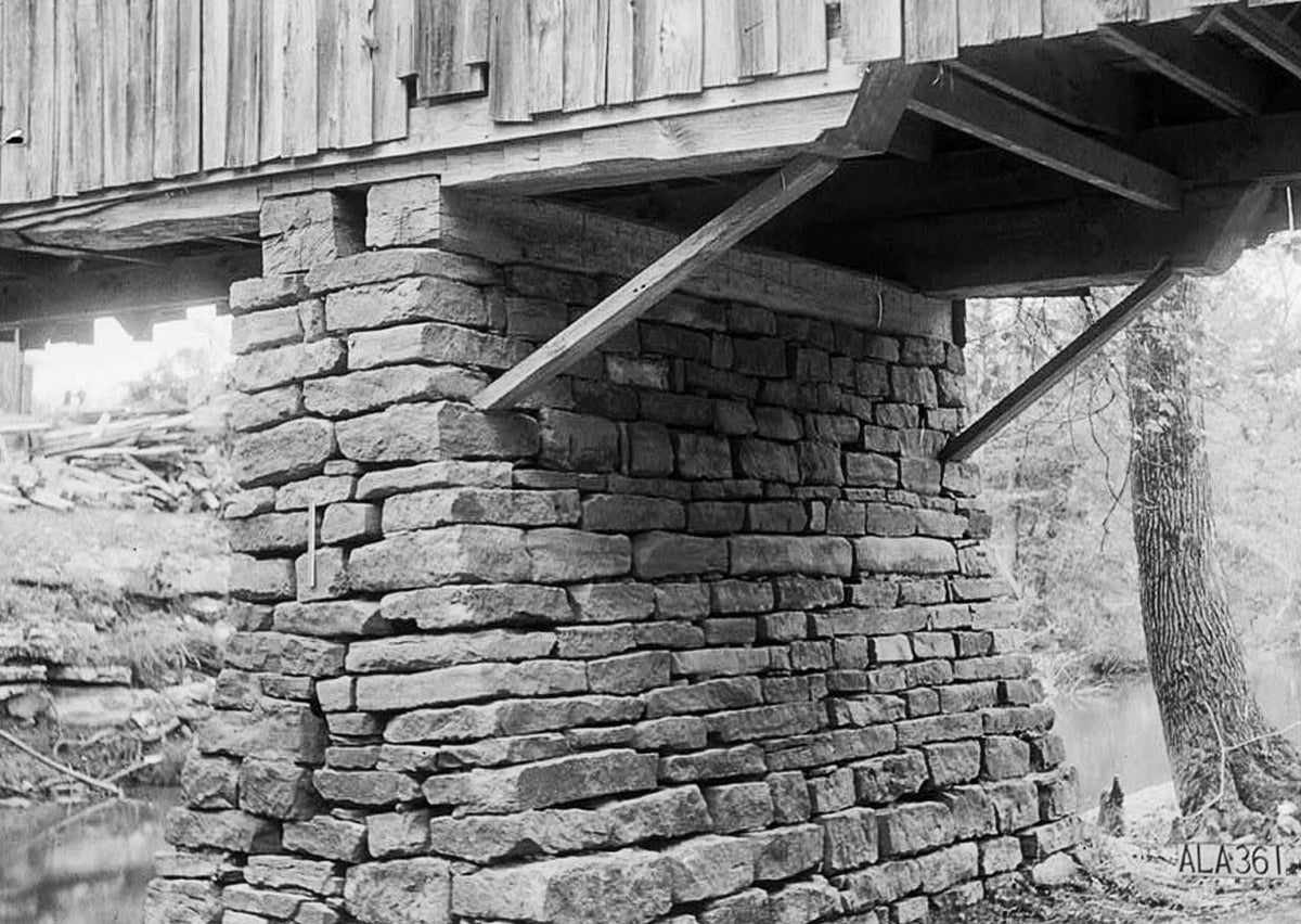 Historic Photo : Cripple Deer Creek Covered Bridge, Allsboro, Colbert County, AL 1 Photograph