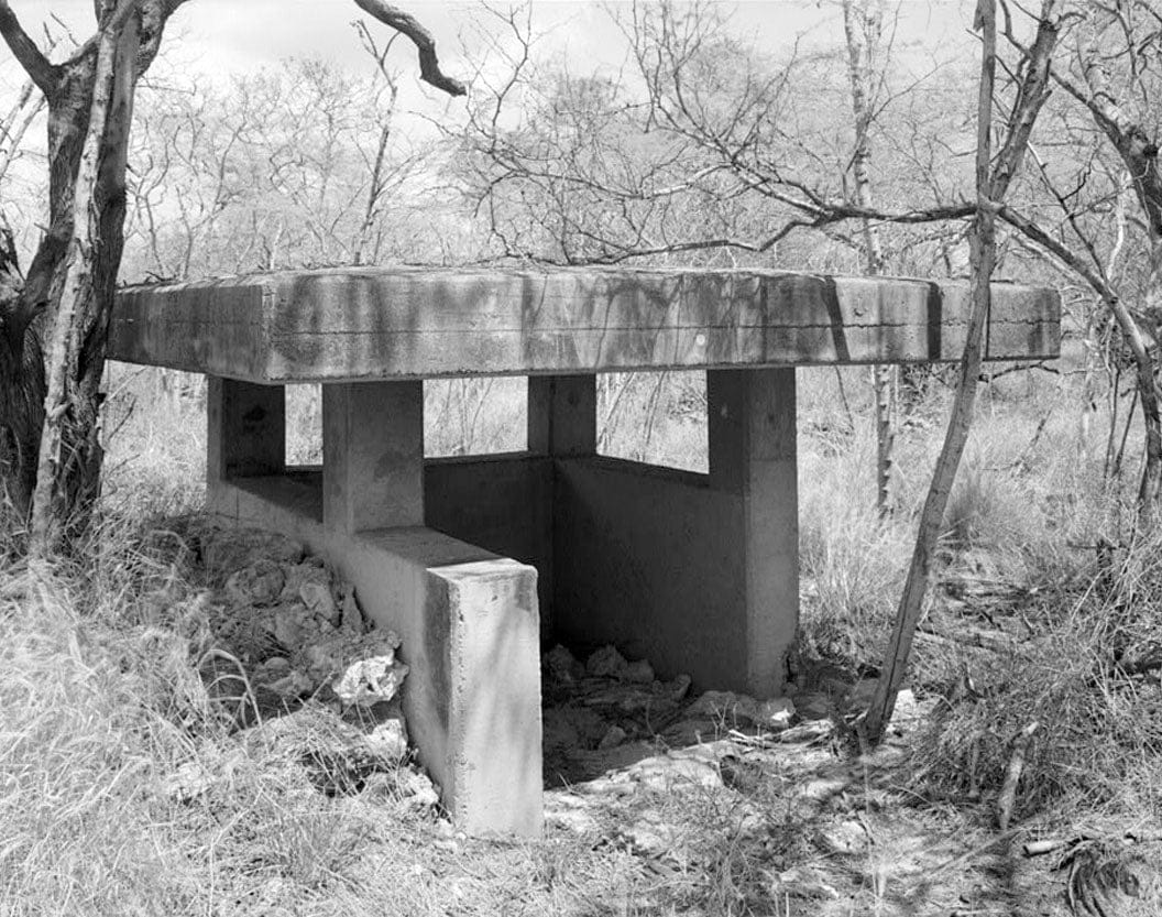 Historic Photo : Naval Air Station Barbers Point, Anti-Aircraft Battery Complex-Shelter, East of Coral Sea Road, northwest of Hamilton Road, Ewa, Honolulu County, HI 1 Photograph