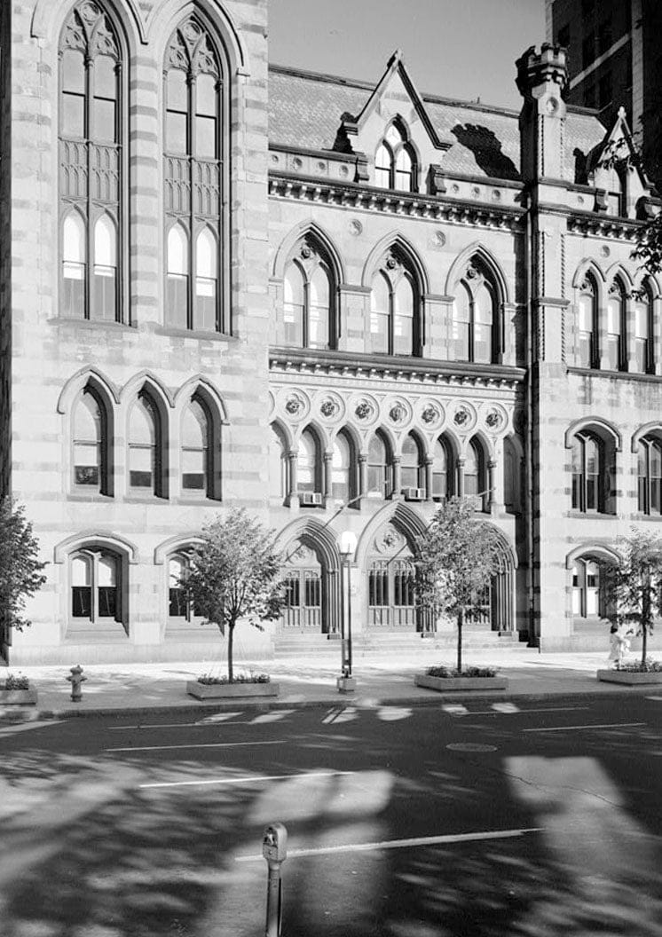Historic Photo : New Haven City Hall & Courthouse, Church Street, between Court & Elm Streets, New Haven, New Haven County, CT 1 Photograph