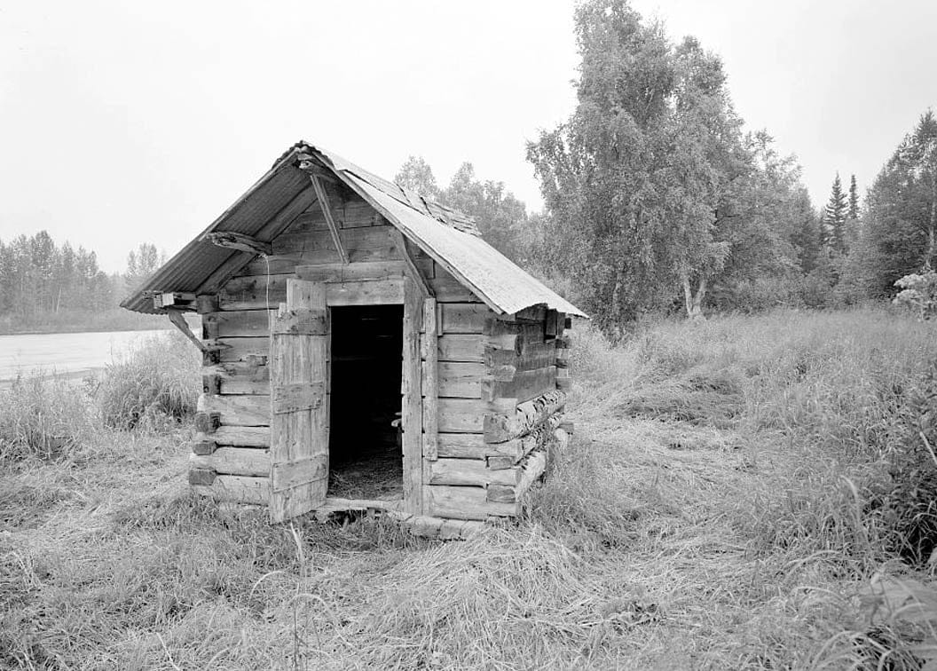 Historic Photo : Iditarod Trail Shelter Cabins, Skwentna Crossing Shelter Cabin, Skwentna, Matanuska-Susitna Borough, AK 4 Photograph