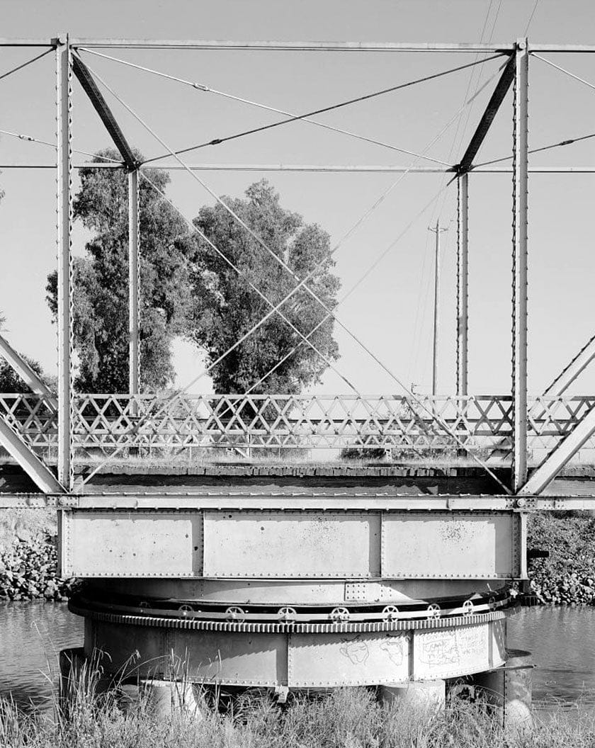 Historic Photo : Naval Supply Annex Stockton, Daggett Road Bridge, Daggett Road traversing Burns Cut Off, Stockton, San Joaquin County, CA 3 Photograph