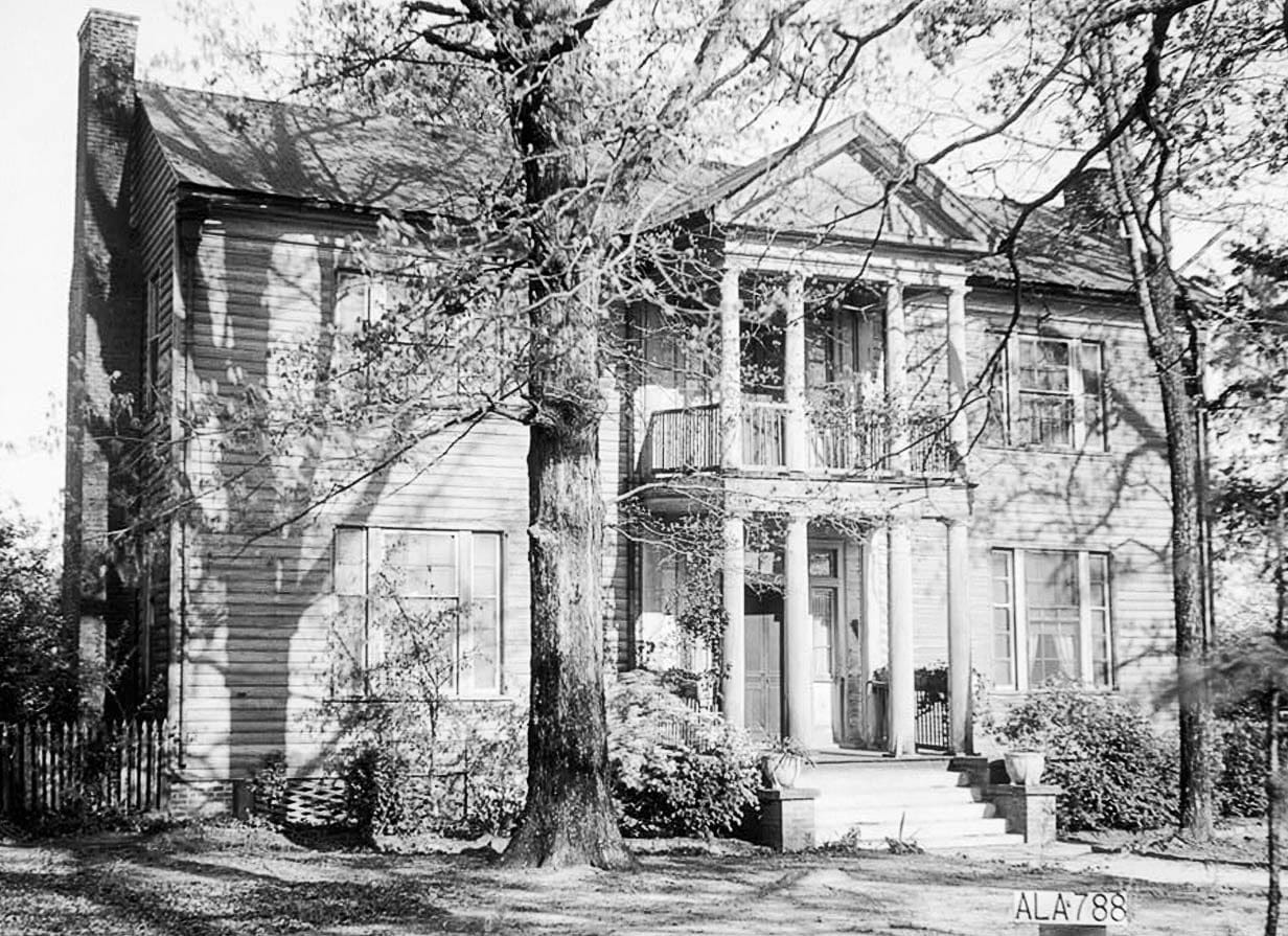 Historic Photo : Osborne-Jones House, County Road 45 (Washington Street), Marion, Perry County, AL 2 Photograph