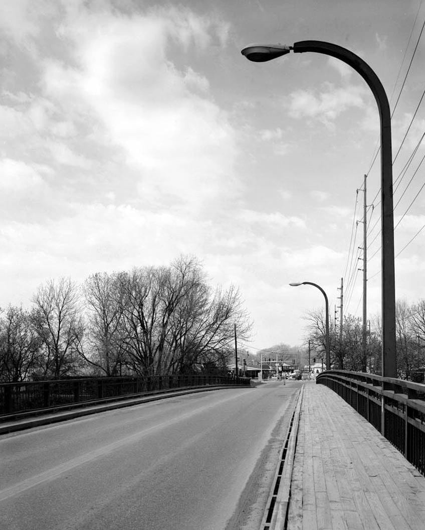 Historic Photo : Benton Street Bridge, Spanning Iowa River at Benton Street, Iowa City, Johnson County, IA 20 Photograph