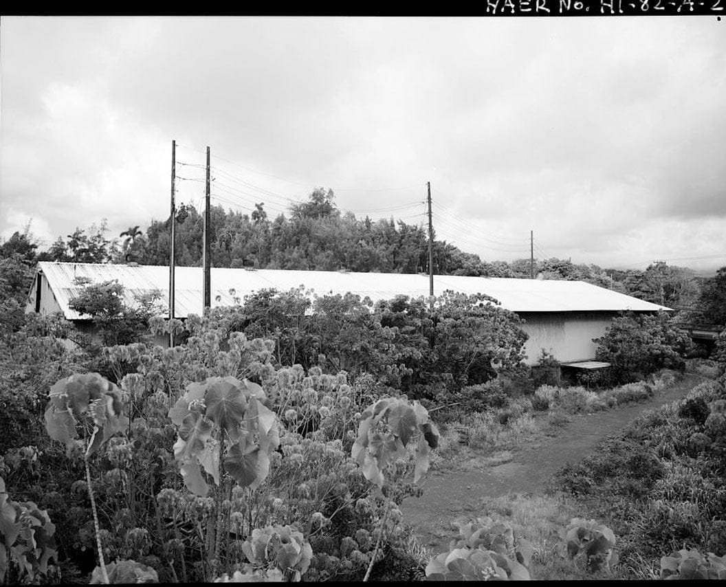 Historic Photo : Lihue Plantation Company, Bagasse Storage Building, Haleko Road, Lihue, Kauai County, HI 1 Photograph