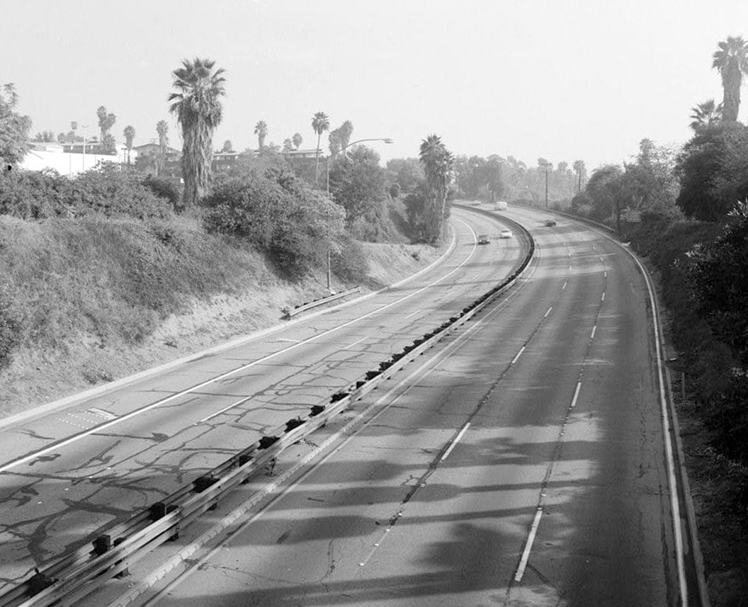Historic Photo : Arroyo Seco Parkway, Fair Oaks Avenue Bridge, Milepost 31.17, Los Angeles, Los Angeles County, CA 4 Photograph