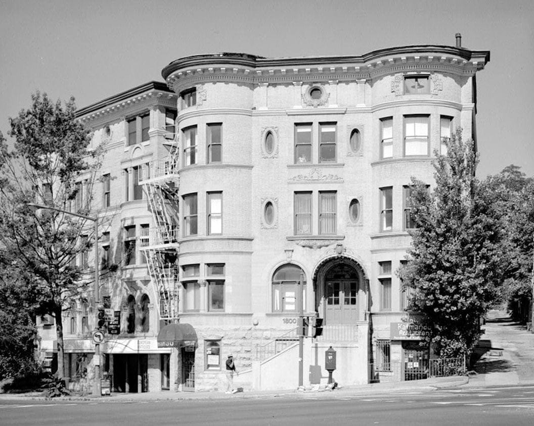 Historic Photo : 1800 Connecticut Avenue, Northwest (House), Corner of Florida Avenue, Washington, District of Columbia, DC 1 Photograph