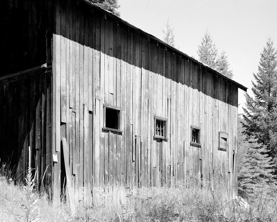 Historic Photo : Butt Valley Dam, Gate Tender's Barn, Butt Valley Reservoir Road, Caribou, Plumas County, CA 1 Photograph
