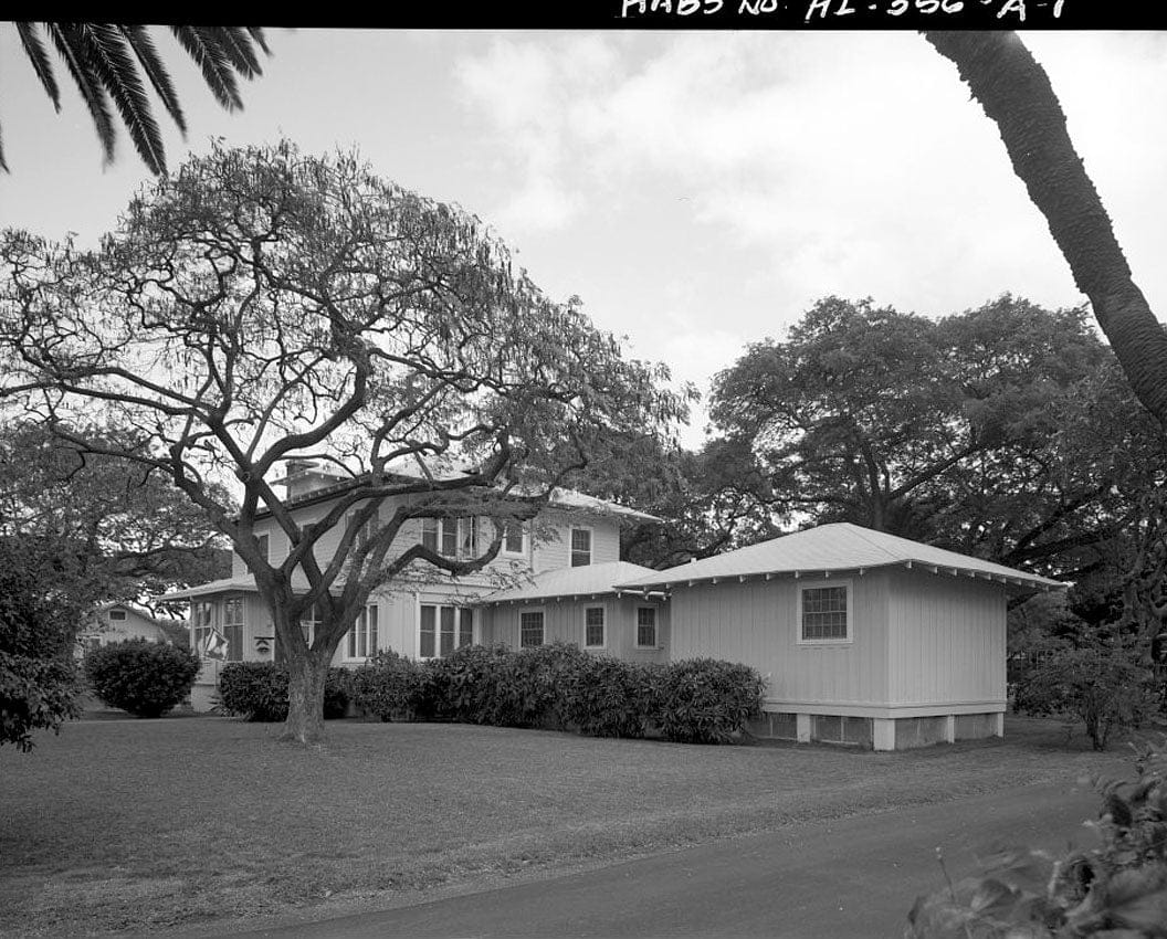 Historic Photo : U.S. Naval Base, Pearl Harbor, Naval Housing Area Hospital Point, Surgeon's Quarters Type, 2-5 First Street, Pearl City, Honolulu County, HI 1 Photograph