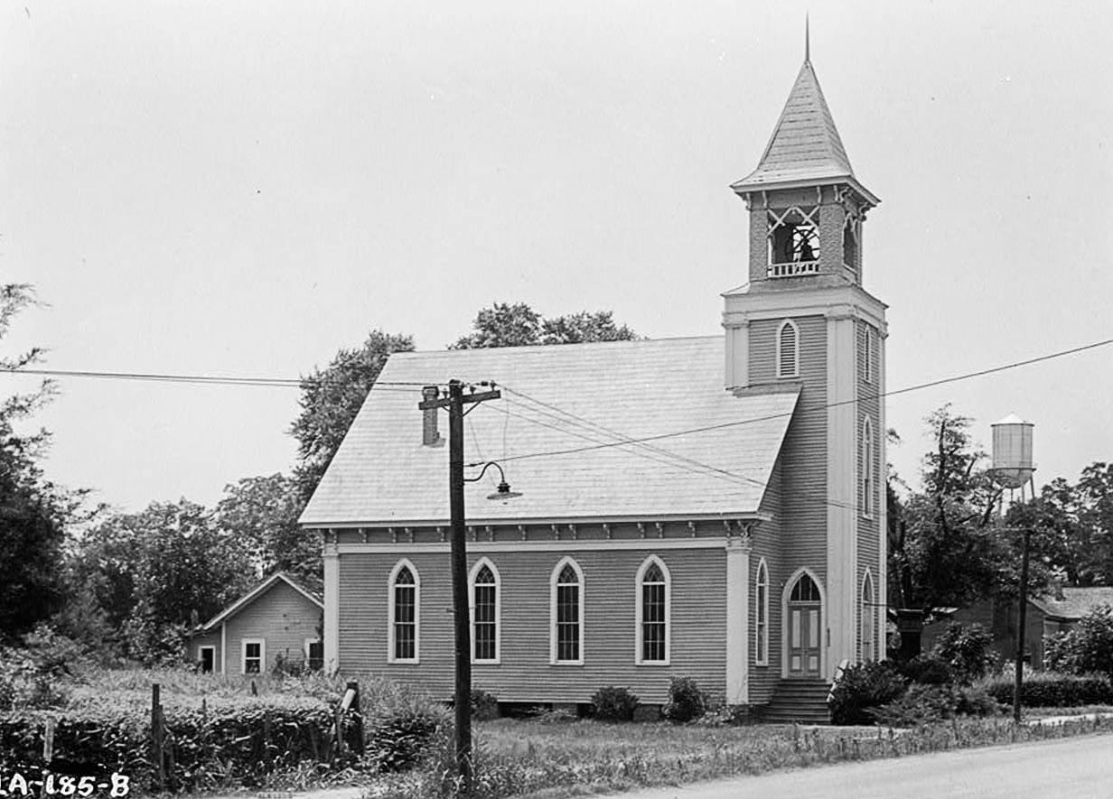 Historic Photo : Presbyterian Church, Broad Street (State Road 28), Camden, Wilcox County, AL 1 Photograph