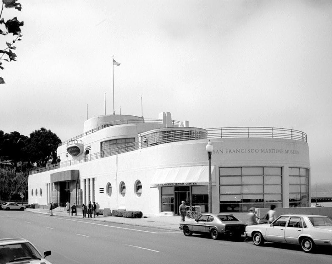 Historic Photo : Aquatic Park Bathhouse, Beach Street, West of Polk Street, San Francisco, San Francisco County, CA 1 Photograph