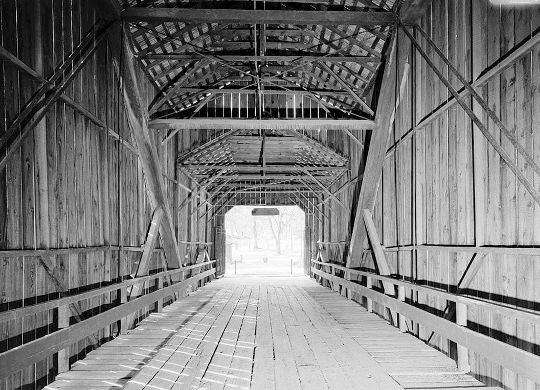 Historic Photo : Honey Run Bridge, Spanning Butte Creek, bypassed section of Honey Run Road (originally Carr Hill Road), Paradise, Butte County, CA 1 Photograph