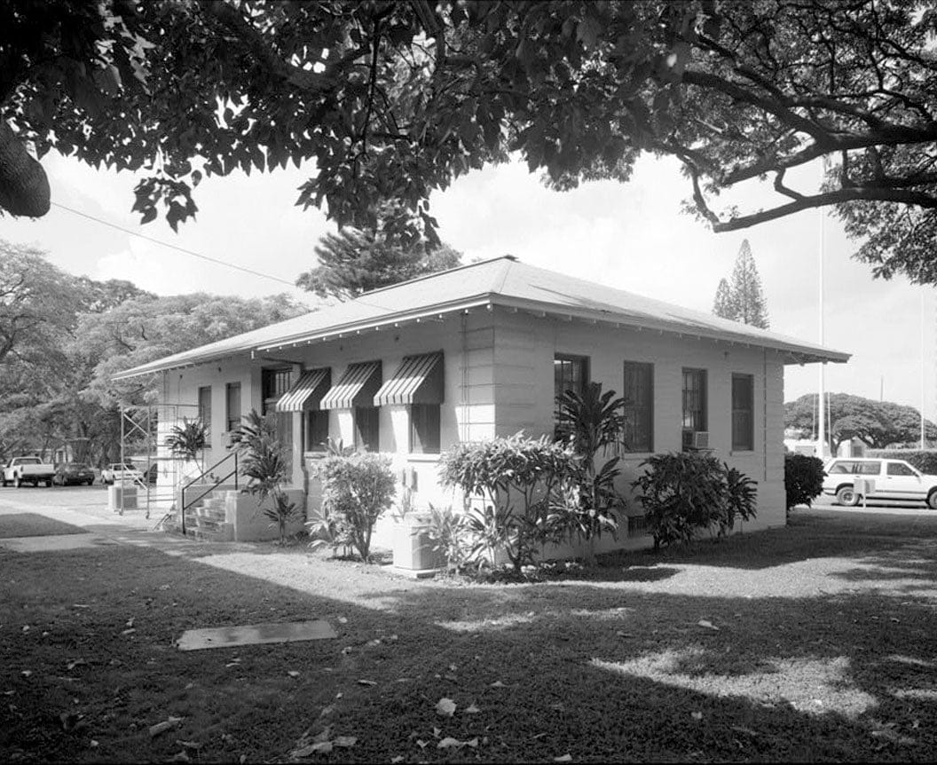 Naval Magazine Lualualei, Headquarters Branch, Administration Building, Between Constitution & Constellation Streets, east side of main quad, Pearl City, Honolulu County, HI 1