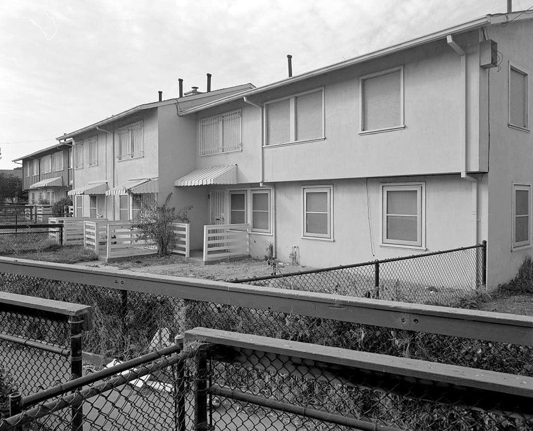Historic Photo : Easter Hill Village, Building No. 34, East side of Corto Square, Richmond, Contra Costa County, CA 3 Photograph