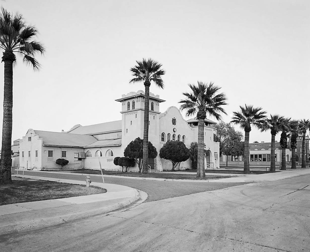 Historic Photo : Phoenix Indian School, Dining Hall, Northeast Corner of Central Avenue & Indian School Road, Phoenix, Maricopa County, AZ 8 Photograph