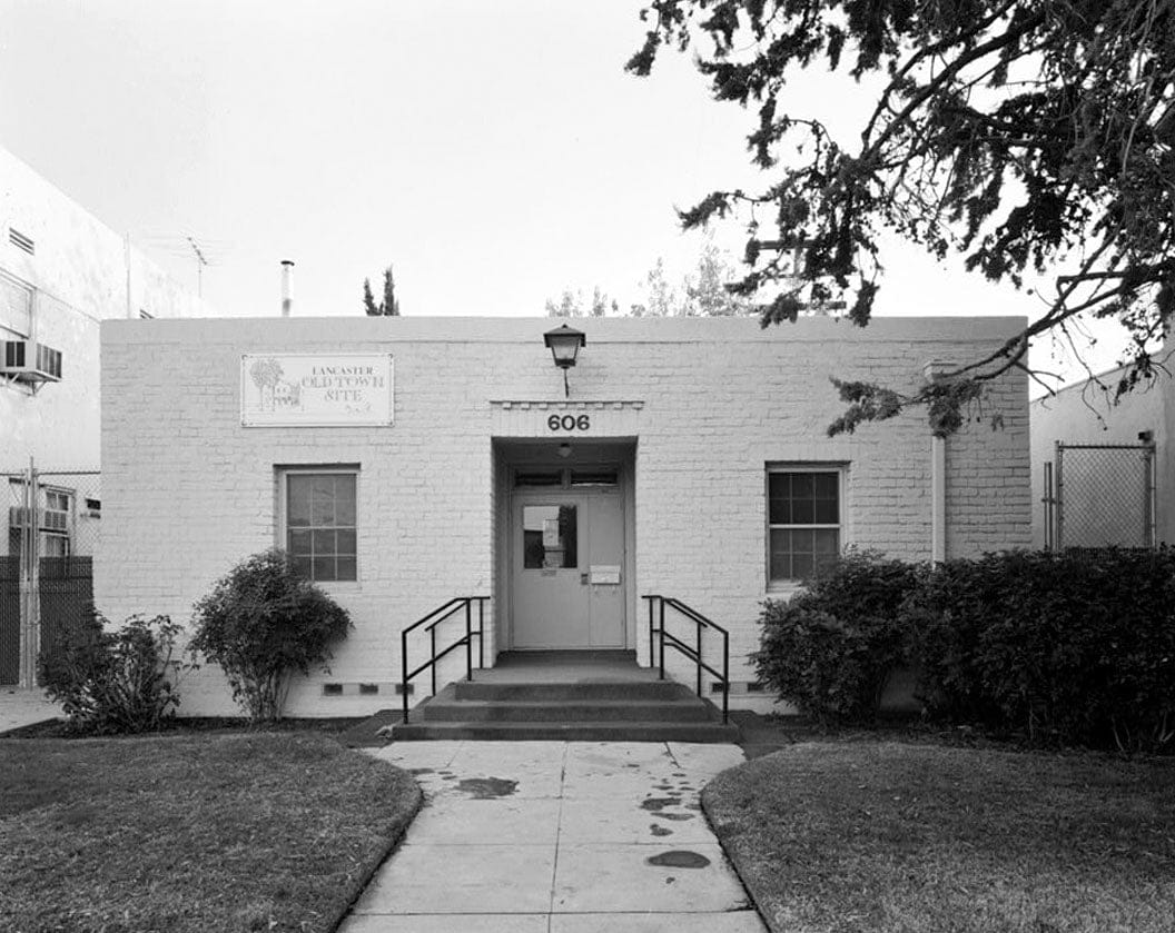 Historic Photo : Lancaster County Center, Health Center Office, 4845 Cedar Avenue, Lancaster, Los Angeles County, CA 1 Photograph