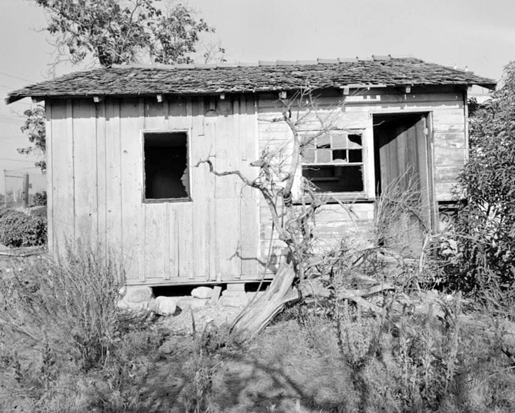 Historic Photo : Pitzer Ranch, Tenant House, 150 feet West of Padua Avenue at Baseline Road, Claremont, Los Angeles County, CA 1 Photograph