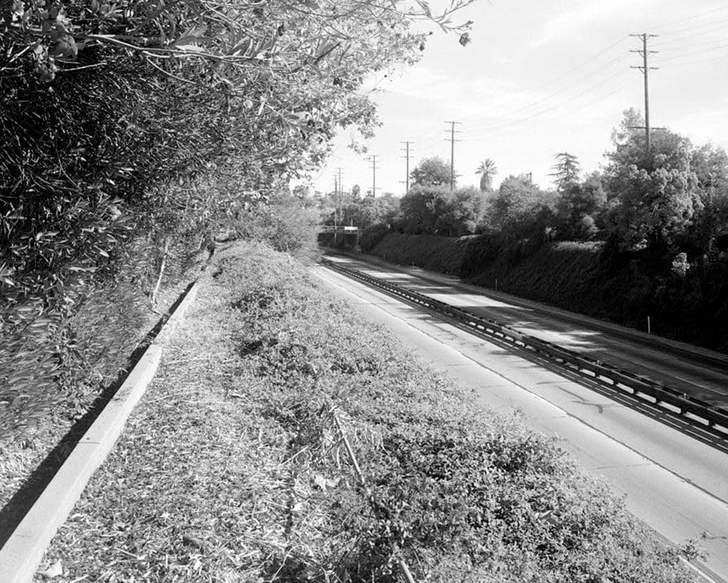 Historic Photo : Arroyo Seco Parkway, Arroyo Drive Bridge, Milepost 30.30, Los Angeles, Los Angeles County, CA 2 Photograph