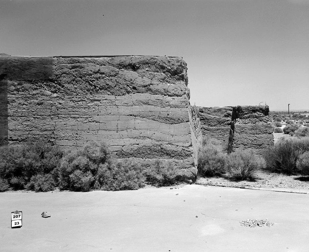 Historic Photo : Edwards Air Force Base, South Base, Rammed Earth Aircraft Dispersal Revetments, Western Shore of Rogers Dry Lake, Boron, Kern County, CA 4 Photograph