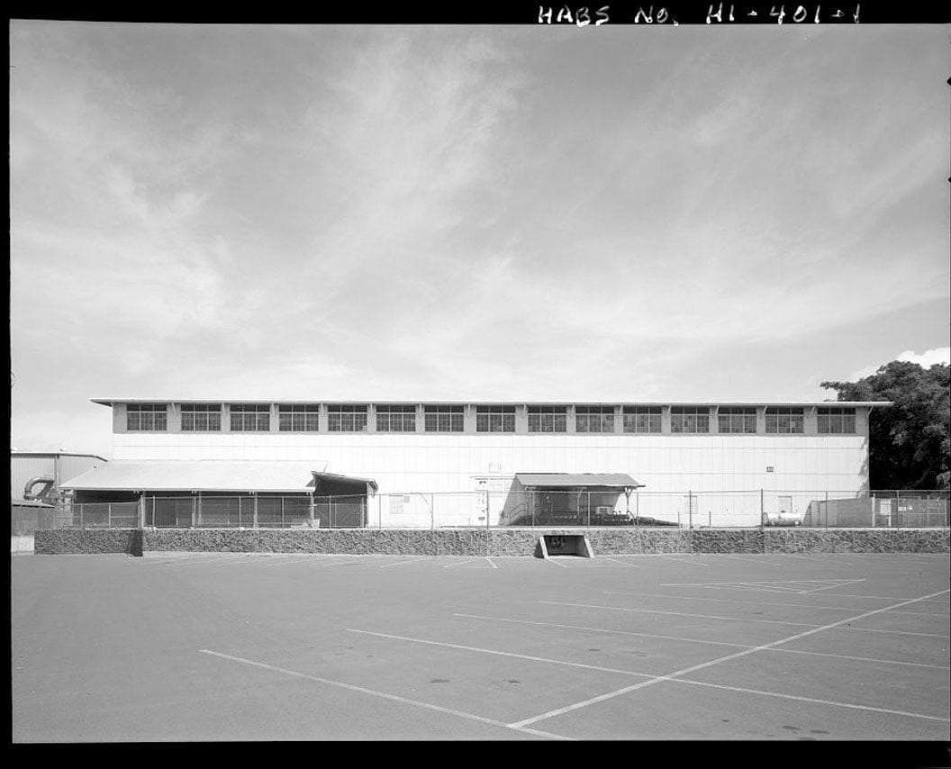 Historic Photo : U.S. Naval Base, Pearl Harbor, Lubricating Oil Storage Building, Merry Point near North Road, Pearl City, Honolulu County, HI 1 Photograph