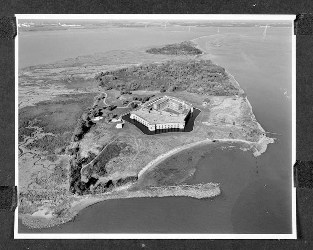 Historic Photo : Fort Delaware, Sea Wall, Pea Patch Island, Delaware City, New Castle County, DE 5 Photograph