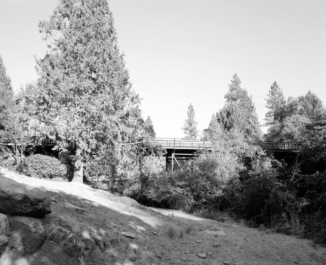 Historic Photo : Gault Bridge, Spanning Deer Creek at South Pine Street, Nevada City, Nevada County, CA 2 Photograph