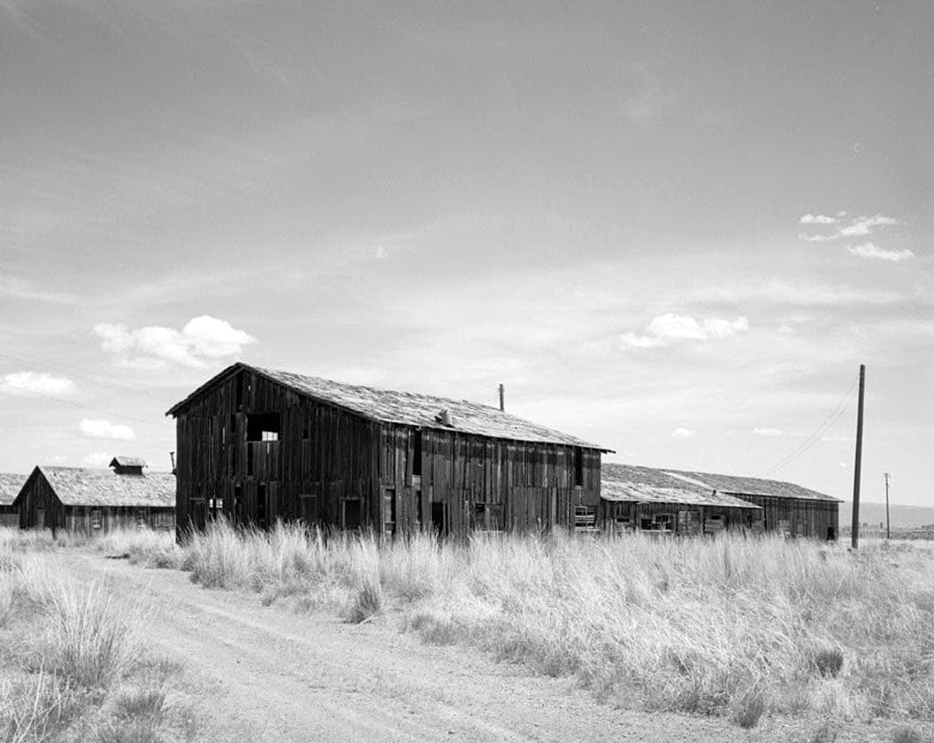 Historic Photo : Camp Tulelake, Shop-Storage Building, West Side of Hill Road, 2 miles South of State Highway 161, Tulelake, Siskiyou County, CA 1 Photograph