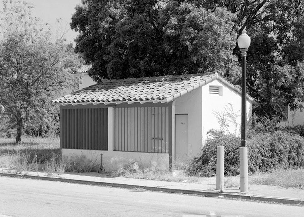 Historic Photo : Agnews State Hospital, Visitors Restroom, Intersection of Avenue A & Fourth Street, Santa Clara, Santa Clara County, CA 1 Photograph