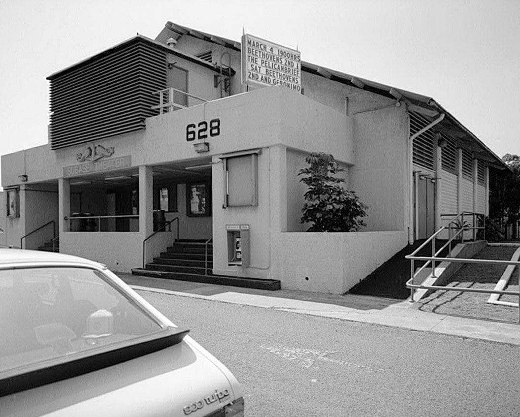 Historic Photo : U.S. Naval Base, Pearl Harbor, Theater, Moore Street at Nimitz Street, Pearl City, Honolulu County, HI 3 Photograph