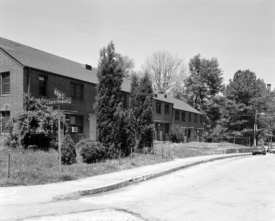 Historic Photo : Clark Howell Homes (Public Housing), Bounded by North Avenue, Lovejoy Street, Mills Street & Luckie Street, Atlanta, Fulton County, GA 8 Photograph