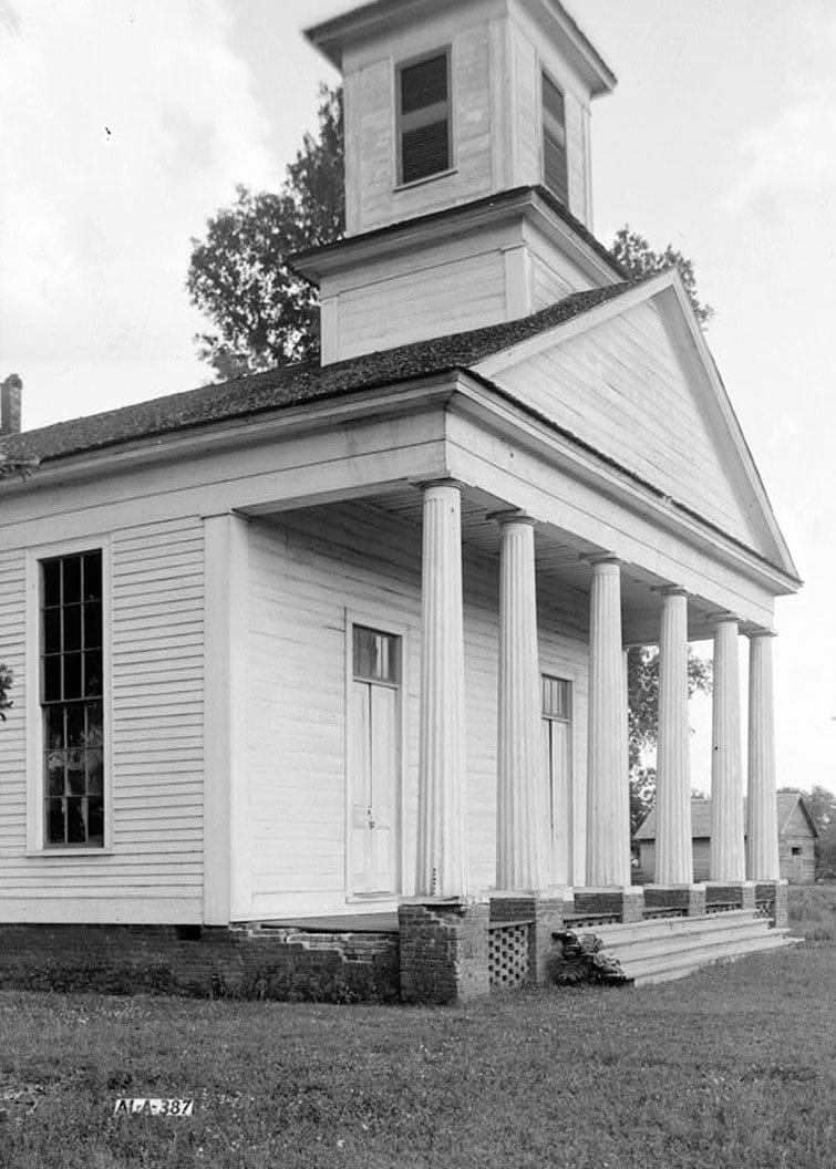 Historic Photo : Pickensville Methodist Church, Ferguson Street & Chopitoolas Avenue, Pickensville, Pickens County, AL 2 Photograph